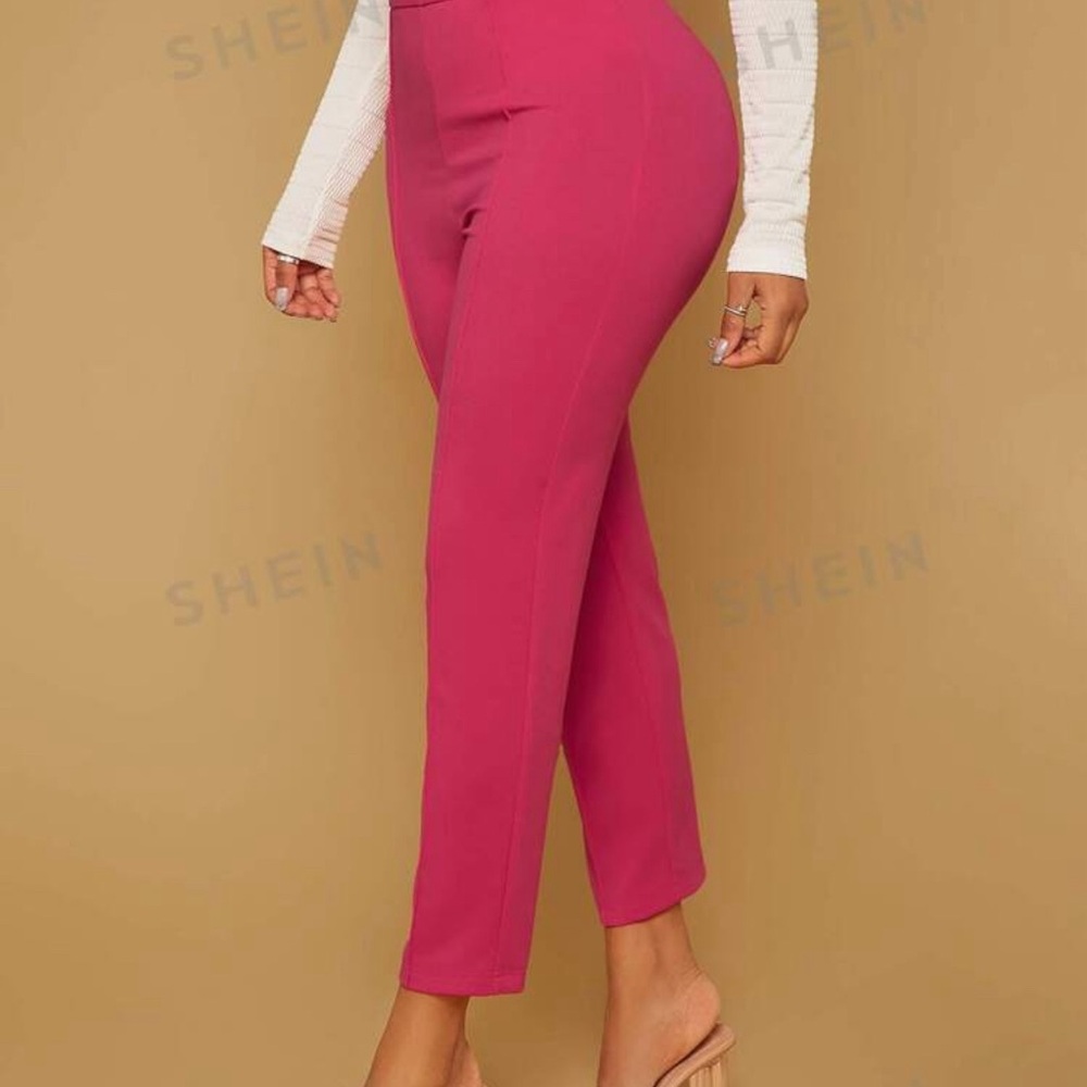 Pink High Waist Trousers